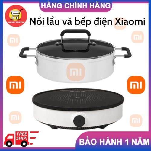 Bộ sản phẩm Bếp Từ Xiaomi Mijia Youth Lite + Nồi lẩu Xiaomi Mijia công suất 2100W